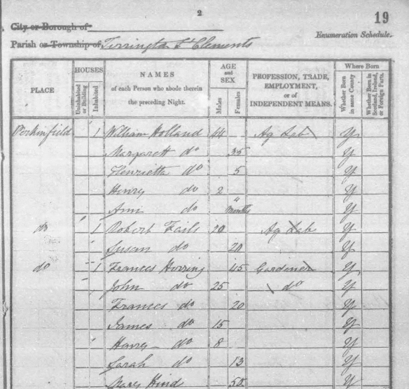 The Herring Family according to the 1841 Census